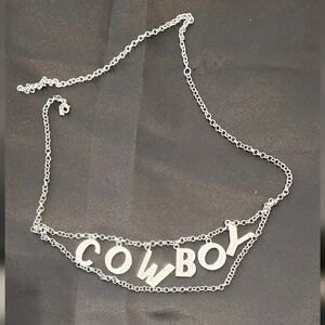 12th Tribe Silver Cowboy Chain Belt